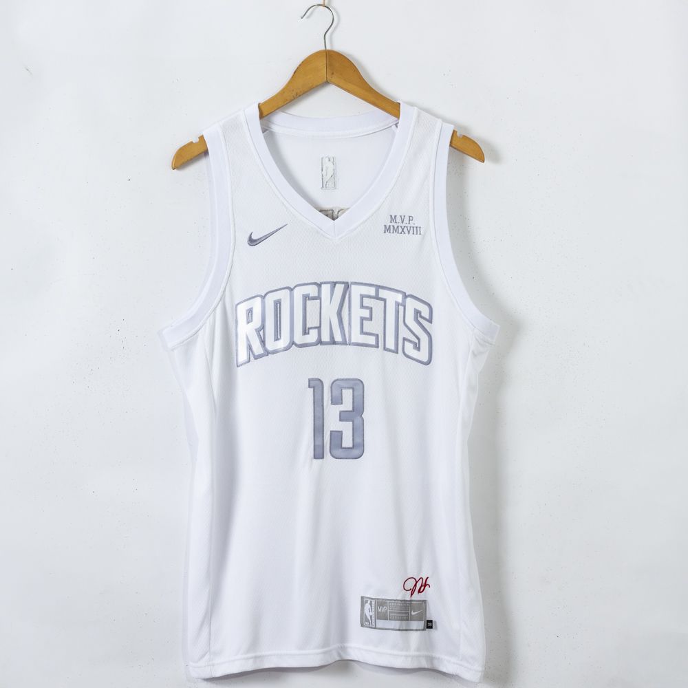 Men Houston Rockets #13 Harden White Game Nike 2021 NBA Jerseys->toronto raptors->NBA Jersey